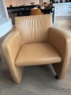 Lederen fauteuil van leo lux 2 stuks, Huis en Inrichting, Fauteuils, Ophalen, Minder dan 75 cm, Leer, Zo goed als nieuw