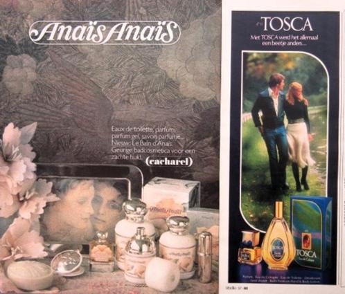 31 vintage advertenties reclames parfums 1975-80 geuren, Verzamelen, Merken en Reclamevoorwerpen, Gebruikt, Overige typen, Verzenden