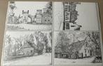Boxtel 10 mooie ansichten met pentekeningen, Verzamelen, Ongelopen, Ophalen of Verzenden, Noord-Brabant, 1920 tot 1940