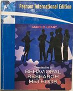 Mark R. Leary - Introduction to Behavioral Research Methods, Ophalen of Verzenden, Gelezen, Overige onderwerpen