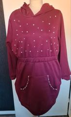 Wintertrui / tuniek met parels, Ophalen of Verzenden, Zo goed als nieuw, Maat 46/48 (XL) of groter, Rood