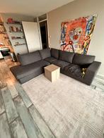 Comfortabele antraciet hoekbank met chaise longue, Ophalen, 250 tot 300 cm, Gebruikt, Hoekbank