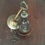 Vintage Hanglamp met Metalen Details, Ophalen of Verzenden, Gebruikt, Metaal, Minder dan 50 cm