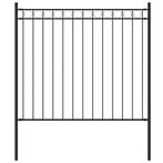 Tuinhek staal 1,81x0,8 m zwart €75, Ophalen of Verzenden, Nieuw
