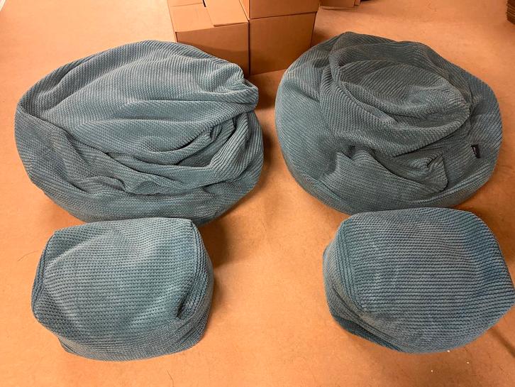 2 Loft25 Zitzakken + Voetenbankjes, Huis en Inrichting, Zitzakken, Gebruikt, Ophalen