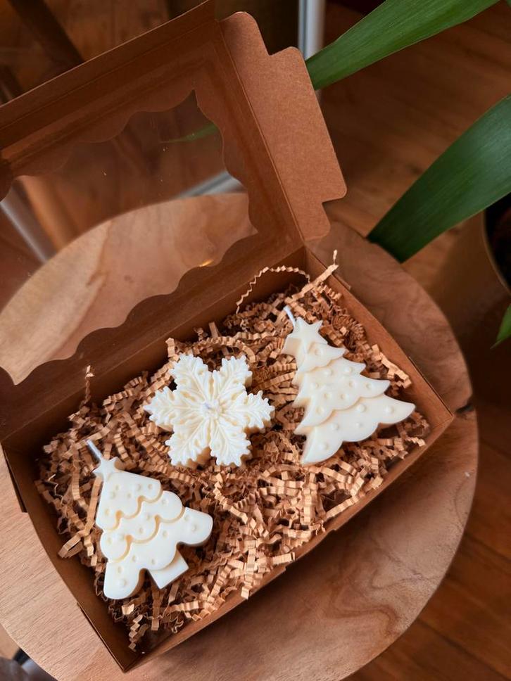 Handgemaakte Sojawaskaarsen, Huis en Inrichting, Woonaccessoires | Kandelaars en Kaarsen, Nieuw, Kaars, Minder dan 25 cm, Overige materialen