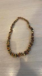 Barnsteen ketting 44 cm, Ophalen of Verzenden, Zo goed als nieuw, Bruin, Steen of Mineraal