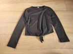 Zwart topje met zilveren glitter maat 146/152 ~ TH2024, Kinderen en Baby's, Kinderkleding | Maat 146, Ophalen of Verzenden, Gebruikt