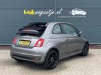 Fiat 500 C 0.9 TwinAir Turbo Sport Cabrio *carplay *cruise, Gebruikt, Zwart, Cabriolet, Leder en Stof