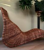 Vintage IKEA rotan lounger Karlskrona by Karl Malmvell, Ophalen of Verzenden, Zo goed als nieuw, Eenpersoons, Minder dan 150 cm