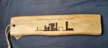 Mooi grote borrelpank met De SKYLINE VAN ROTTRDAM. beschikbaar voor biedingen