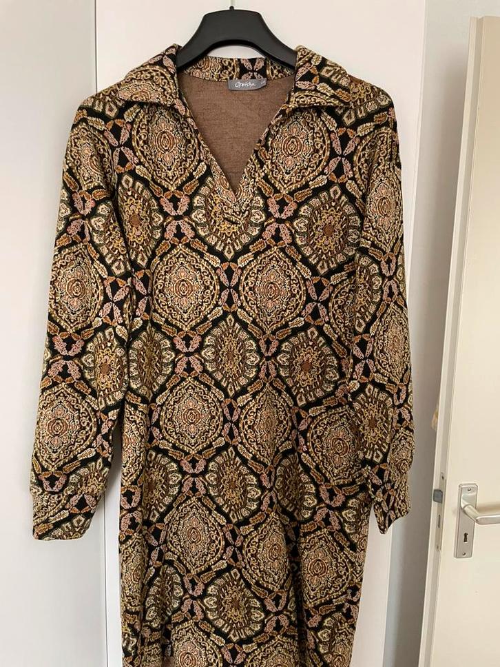 GEISHA WINTERJURK ZGAN MAAT L/40, Kleding | Dames, Jurken, Zo goed als nieuw, Maat 38/40 (M), Overige kleuren, Onder de knie, Ophalen of Verzenden