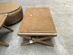 Massief Eiken Design Salontafel met Touw, 100 tot 150 cm, Design, Eikenhout, Nieuw