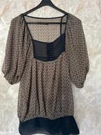 (300) ZGAN. Nette chifon blouse. Maat S., Ophalen of Verzenden, Zo goed als nieuw, Zonder mouw