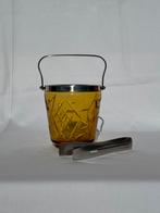 Vintage amber glazen ijsemmer, Ophalen of Verzenden, Huis en Inrichting