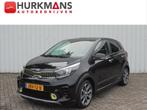 Kia Picanto 1.0 T-GDI 100PK X-LINE LEER 36.442 KM !, Auto's, Kia, Gebruikt, Euro 6, 920 kg, Zwart