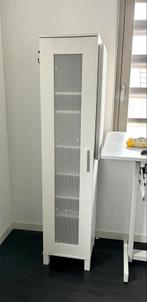 Ikea boekenkast wit hoge smalle kast badkamer kastje, Ophalen, Met plank(en), Gebruikt, Minder dan 150 cm