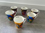Corneille mok mokken beker Fine Bone China keramiek 6x, Gebruikt, Ophalen of Verzenden, Overige stijlen, Kop(pen) en/of Schotel(s)