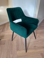 Bronx eetkamerstoelen 2 x groen velvet, Huis en Inrichting, Stoelen, Ophalen, Zo goed als nieuw, Overige kleuren