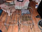4x Gastone Rinaldi draadstoelen vintage italiaans design, Huis en Inrichting, Stoelen, Ophalen, Overige kleuren, Gastone Rinaldi