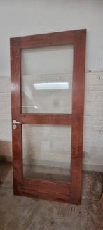 1x Merbau buitendeur, Ophalen, 80 tot 100 cm, 200 tot 215 cm, Buitendeur