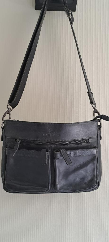 Echt Leren Micmacbags Tas – Zwart, Compact & Met Karakter, Sieraden, Tassen en Uiterlijk, Tassen | Damestassen, Gebruikt, Handtas