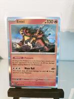 Entei - Obsidian Flames 030/197 - Holo Pokémonkaart, Ophalen of Verzenden, Zo goed als nieuw, Losse kaart, Foil
