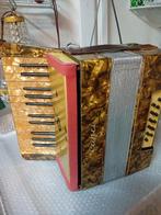 vintage arcordion, Muziek en Instrumenten, Accordeons, Overige merken, Gebruikt, 120-bas, Toetsaccordeon