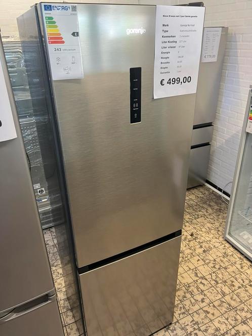 Gorenje koelvriescombinatie nieuw no frost, Witgoed en Apparatuur, Koelkasten en IJskasten, Nieuw, Met aparte vriezer, 200 liter of meer