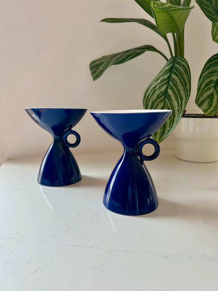 2 Diabolocup Cor Unum 1959. diabolokop donkerblauw, Antiek en Kunst, Kunst | Designobjecten, Ophalen of Verzenden