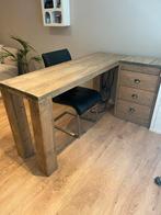Nageltafel steigerhout grey wash, Ophalen, Zo goed als nieuw, Rechthoekig, 200 cm of meer