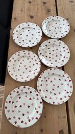 Emma Bridgewater 6 nieuwe pink hearts dining olates, Ophalen of Verzenden, Nieuw, Aardewerk, Overige stijlen
