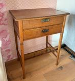 Antiek Eiken Jugendstil Naaitafeltje, Ophalen