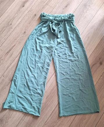 Nieuwe Paris2day wijde broek groen one size beschikbaar voor biedingen