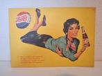 Pepsi Cola reclame folder met dame en flesje, Verzamelen, Ophalen of Verzenden, Overige typen