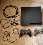 Playstation 3 slim, Spelcomputers en Games, Spelcomputers | Sony PlayStation 3, Ophalen of Verzenden, Zo goed als nieuw, Met 2 controllers