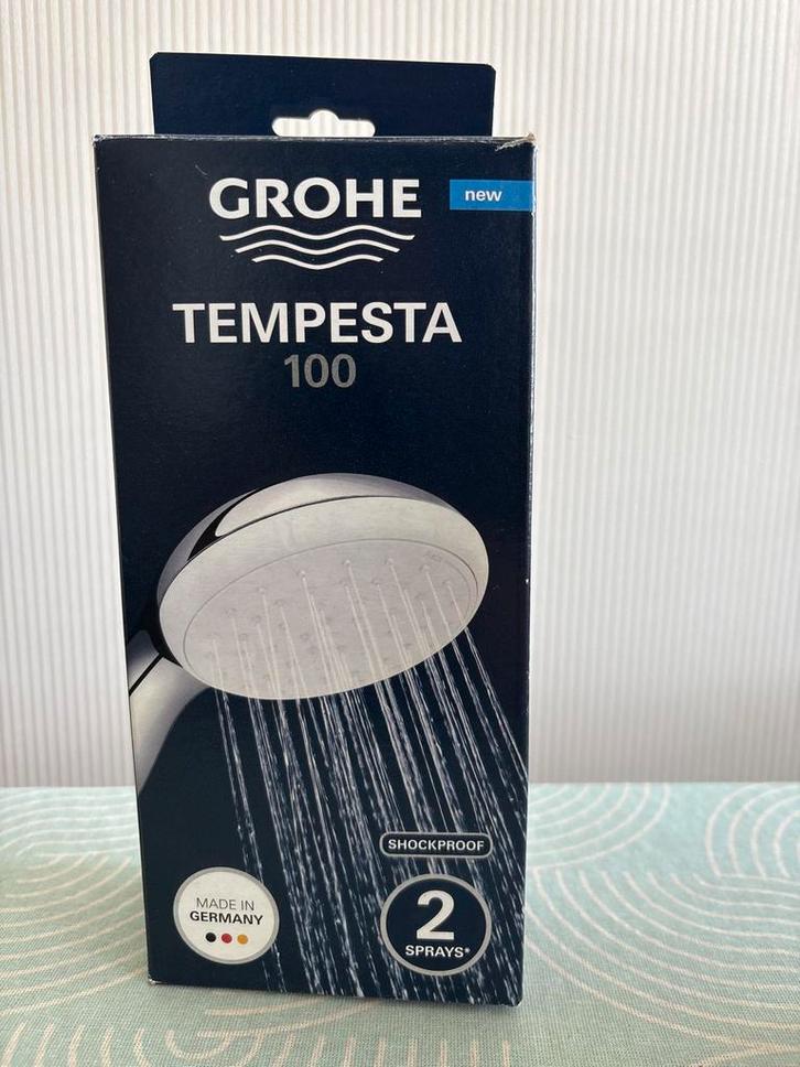 Grohe Tempesta 100 Douchekop - Nieuw in Doos, Doe-het-zelf en Verbouw, Sanitair, Nieuw, Douche, Chroom, Ophalen