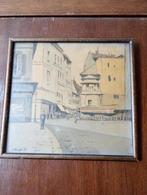 Aquarel Parijs?, Antiek en Kunst, Ophalen
