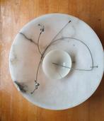 Albast hanglamp. 40 cm doorsnee, Antiek en Kunst, Antiek | Lampen, Ophalen of Verzenden
