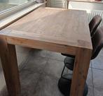 Bartafel met 2 bijpassende barstoelen, Huis en Inrichting, Tafels | Eettafels, Ophalen, Gebruikt, 50 tot 100 cm, Eikenhout