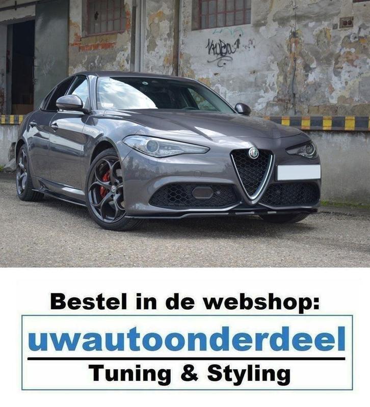 Spoiler Voorspoiler Lip Splitter Voor Alfa Romeo Giulia, Auto diversen, Tuning en Styling, Verzenden