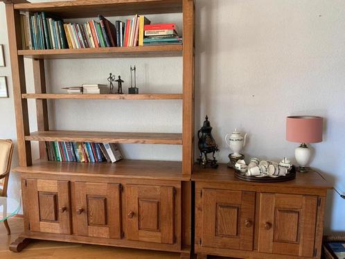 vintage Kaaskast-Boekenkast, Huis en Inrichting, Kasten | Boekenkasten, Zo goed als nieuw, 50 tot 100 cm, 200 cm of meer, 25 tot 50 cm