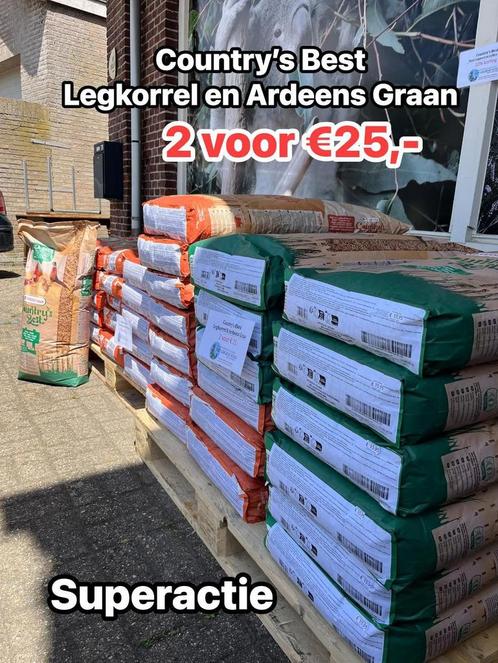 Superactie legkorrel en kippen graan - 2 voor €25,-, Dieren en Toebehoren, Pluimvee | Toebehoren, Nieuw, Drinken en Voederen, Ophalen