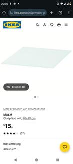 2x Ikea Malm glasplaat 40x48cm Nieuw in de verpakking., Huis en Inrichting, Ophalen, Minder dan 50 cm, Nieuw, Glas