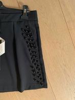 ALMAGORES short zwart met kralen mt 38, Kleding | Dames, Maat 38/40 (M), Italie, Verzenden, Zwart