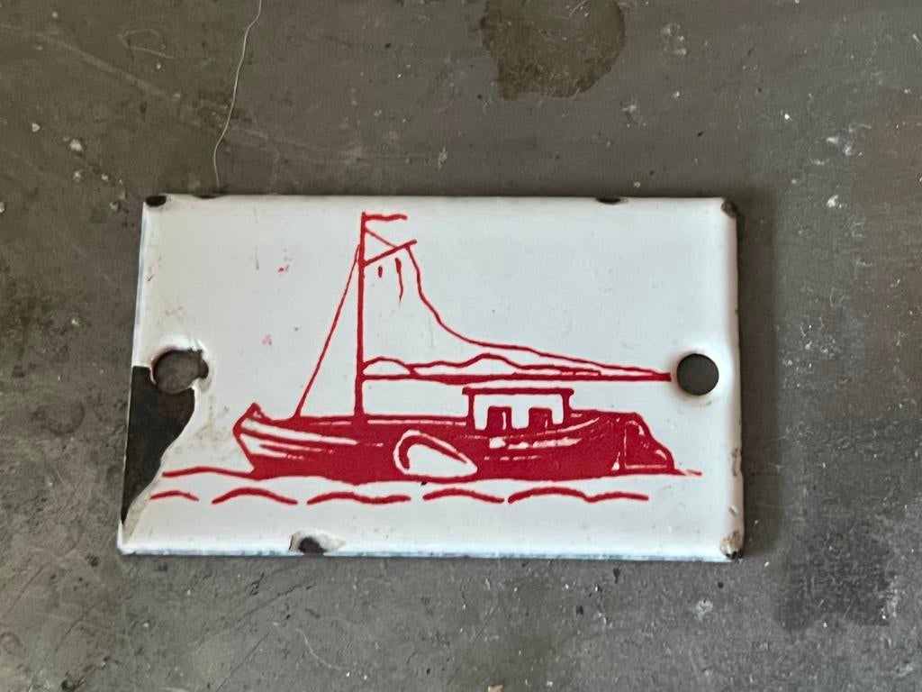 OUD EMAILLE BORDJE LAGERE SCHOOL, Ophalen of Verzenden