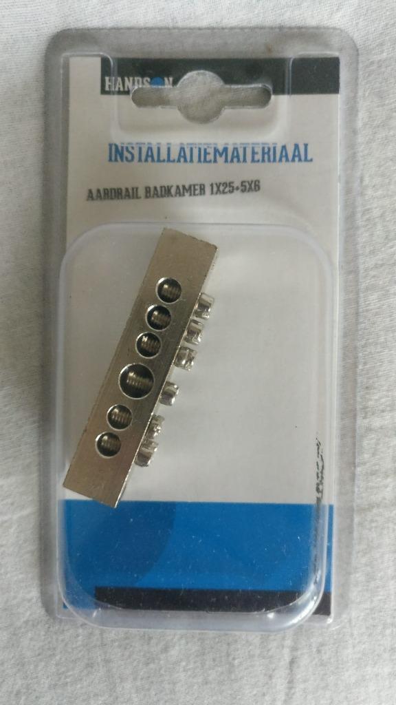 Handson aardrail badkamer 1 x 25 / 1 x 6 mm2 nieuw, Doe-het-zelf en Verbouw, Hang- en Sluitwerk, Nieuw, Overige typen, Overige materialen