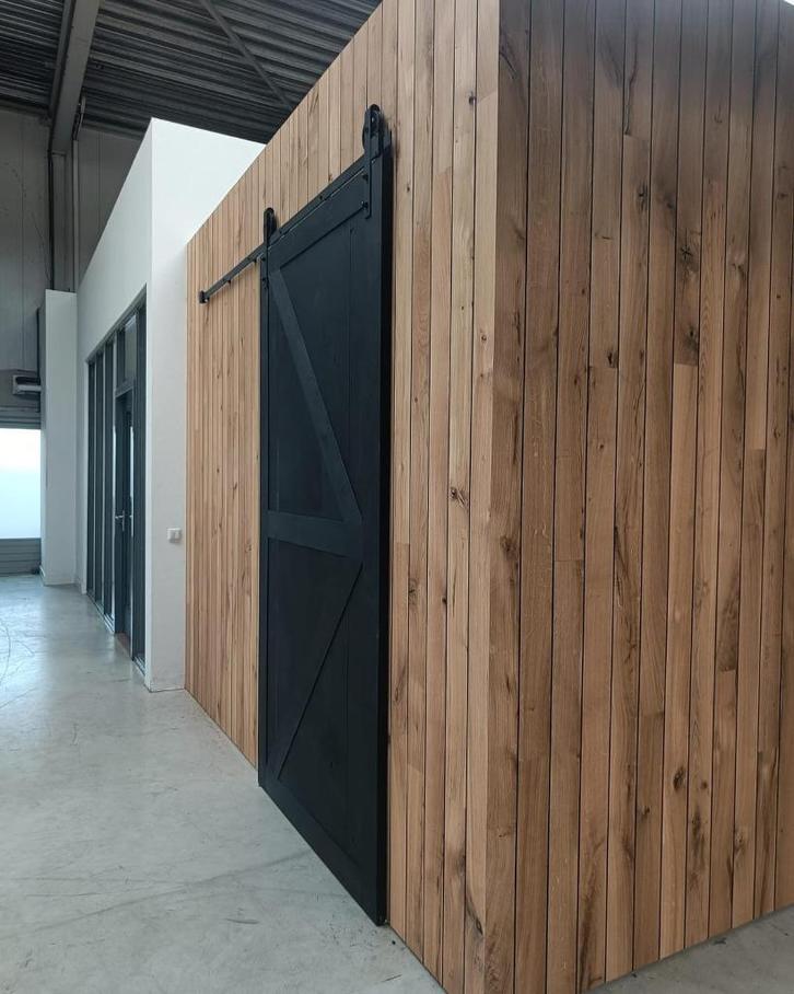 Massief eiken wandbekleding (onbehandeld, kamergedroogd), Huis en Inrichting, Stoffering | Behang, 75 m² of meer, Ophalen