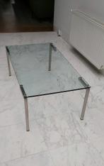 Glazen salontafel, Ophalen, Gebruikt, 100 tot 150 cm, 50 tot 100 cm