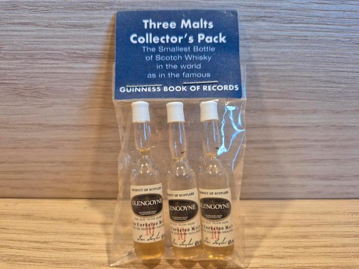 Zeldzaam setje van mini Glengoyne whiskyflesjes, Verzamelen, Overige Verzamelen, Zo goed als nieuw, Ophalen of Verzenden